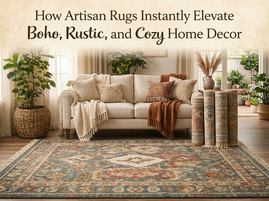 How Artisan Rugs Instantly Elevate Boho, Rustic, and Cozy Home Decor