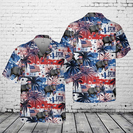 Javelina, 4th Of July Pocket Hawaiian Shirt