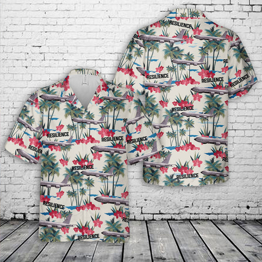 US Air Force KC-135 Stratotanker Resilience Hawaiian Shirt