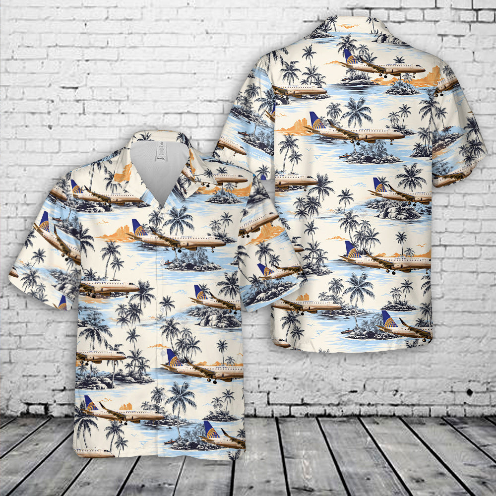 United Express Airlines Embraer ERJ-175L Hawaiian Shirt
