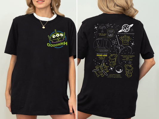 Retro  Aliens Shirt, Pizza Planet Shirt,  Pixar Shirt,  Family Trip Shirt,  Aliens Shirt, land Vacation Tee