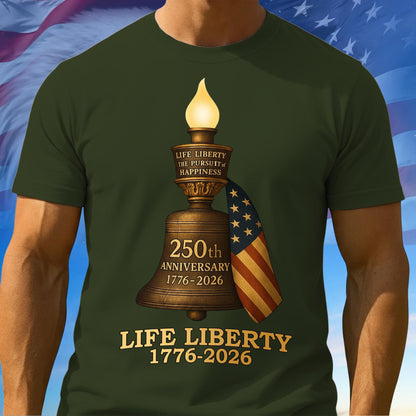 Mens 250 Anniversary USA Shirt, Bald Eagle American Flag Tee, 1776–2026 Shirt for Men & Women, Patriotic Tee, Independence Day Gift Ideas