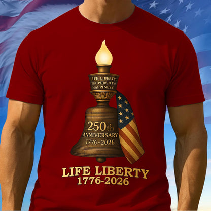 Mens 250 Anniversary USA Shirt, Bald Eagle American Flag Tee, 1776–2026 Shirt for Men & Women, Patriotic Tee, Independence Day Gift Ideas