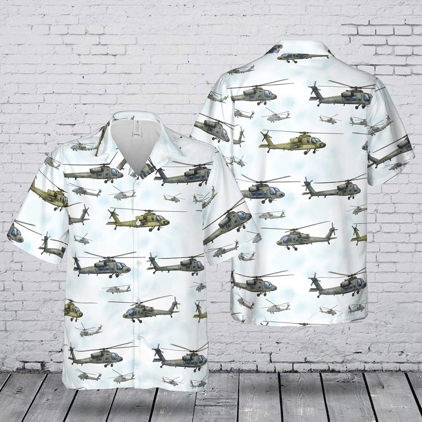 US Army Helicopter Hawaiian Shirt