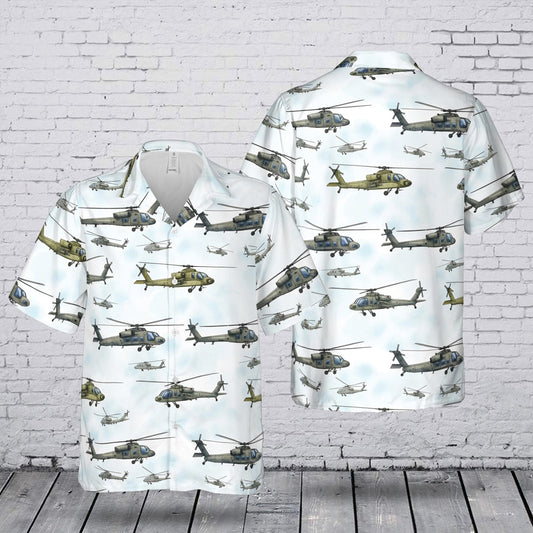 US Army Helicopter Hawaiian Shirt
